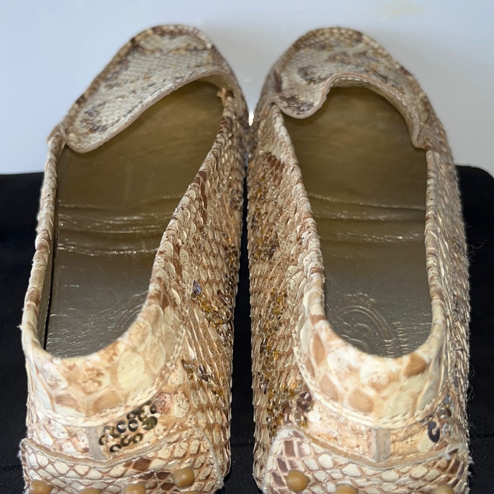 Tod’s Limited Edition ~ Brown/Cream Python With G… - image 6